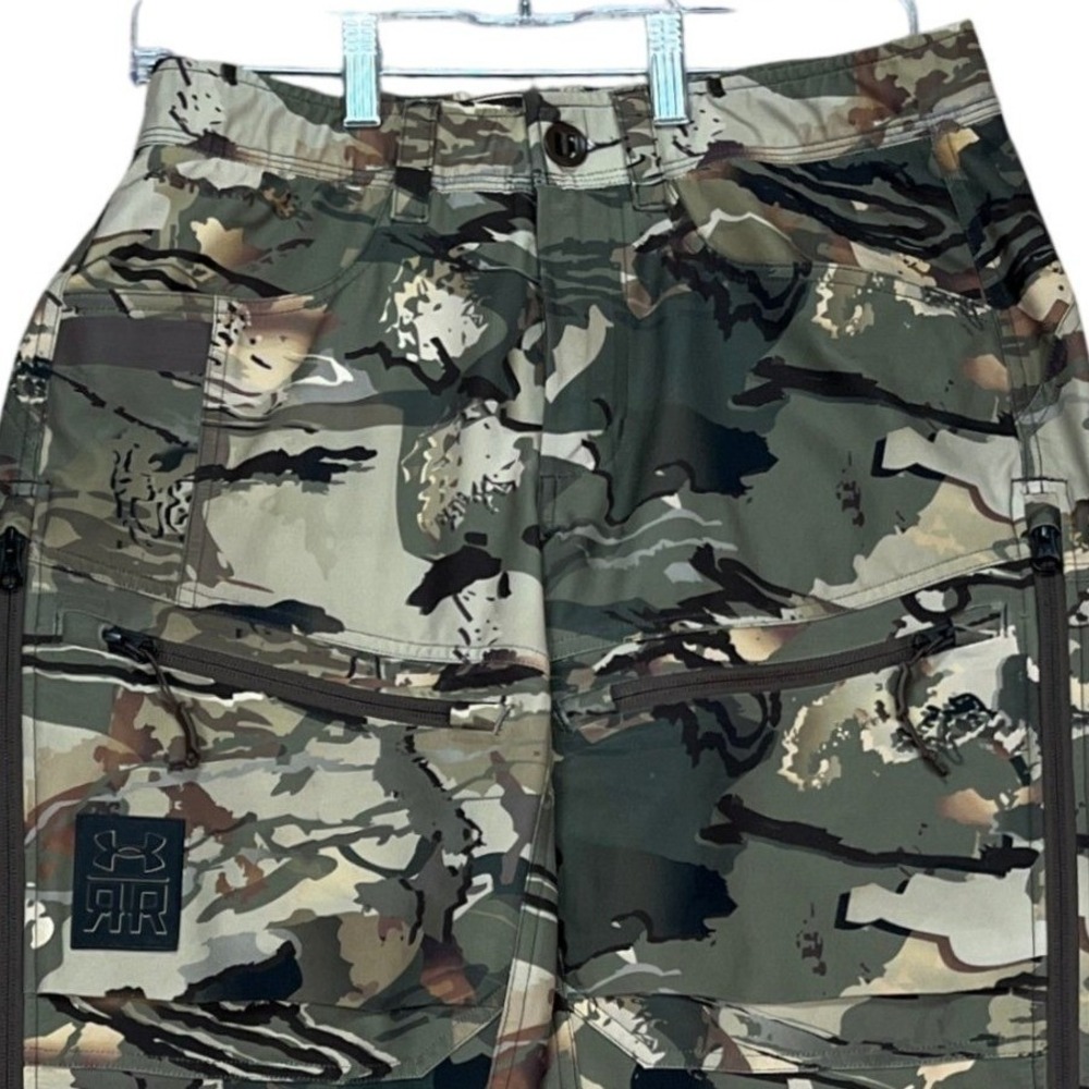 Under Armour Ridge Reaper Raider HD Pant Mens M Camo Flex Knee Stretch Waistband - Picture 2 of 16